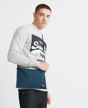 Superdry Edit Pouch Férfi Táska Sötétkék | EWSMU6504